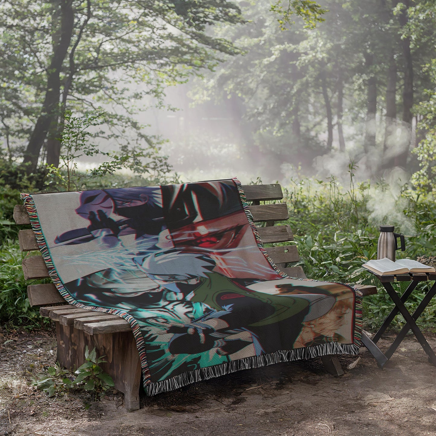 Kakashi Heavy Woven Blanket | Naruto Woven Tapestry | Anime Blanket
