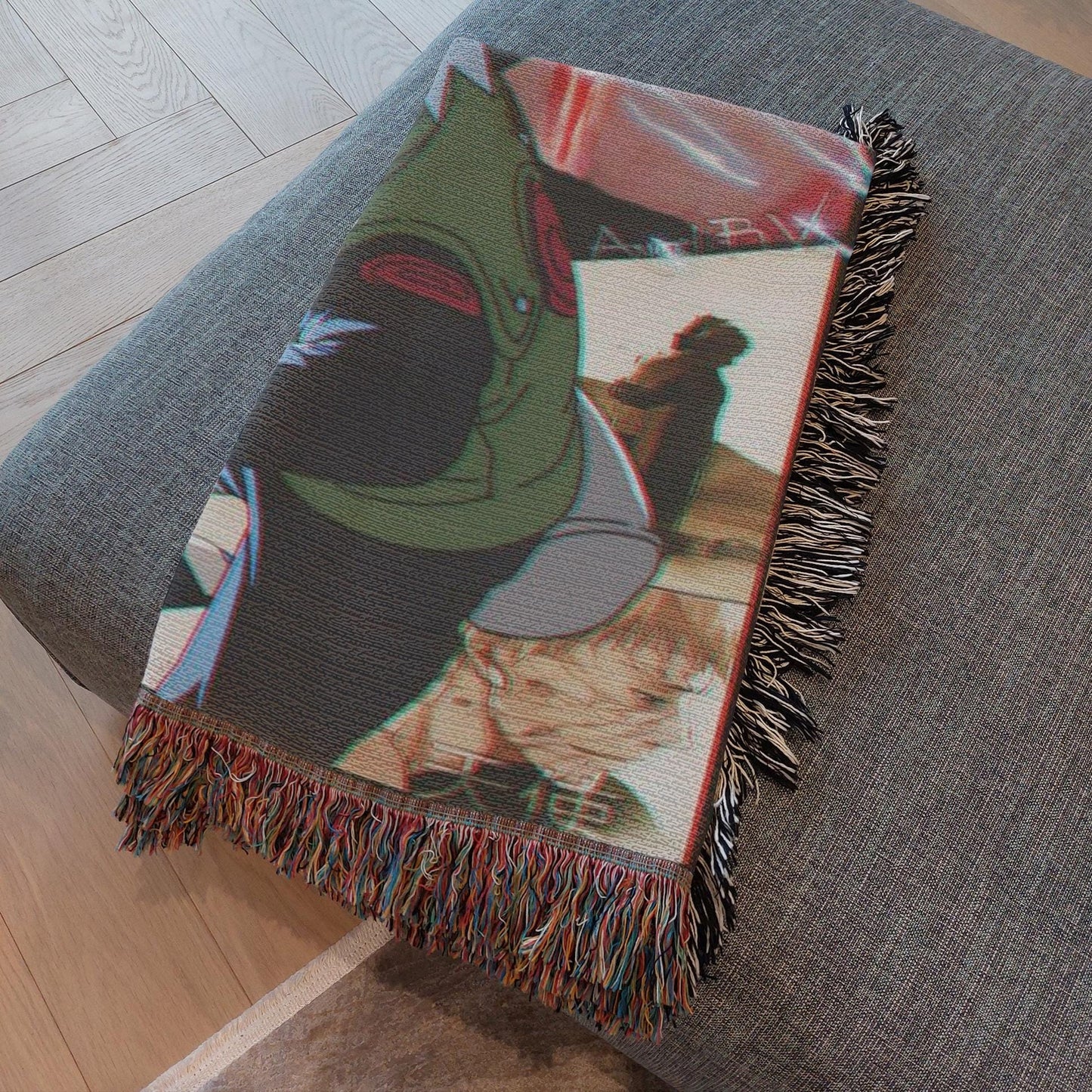 Kakashi Heavy Woven Blanket | Naruto Woven Tapestry | Anime Blanket