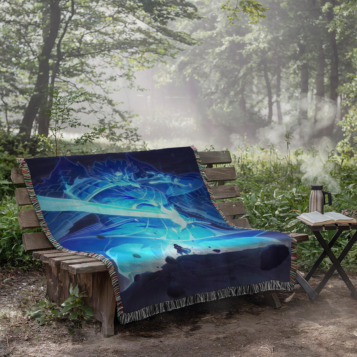 Madara Susanoo Heavy Woven Blanket | Madara Susanoo Woven Tapestry | Anime Blanket