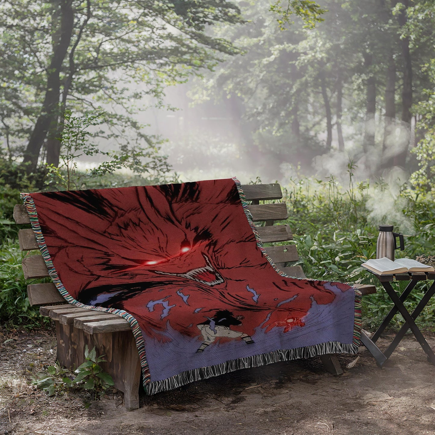 Naruto Vs Sasuke Heavy Woven Blanket | Naruto Vs Sasuke Woven Tapestry | Anime Blanket