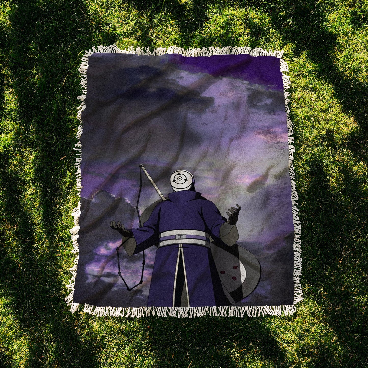 Obito Uchiha Heavy Woven Blanket | Obito Woven Tapestry | Anime Blanket