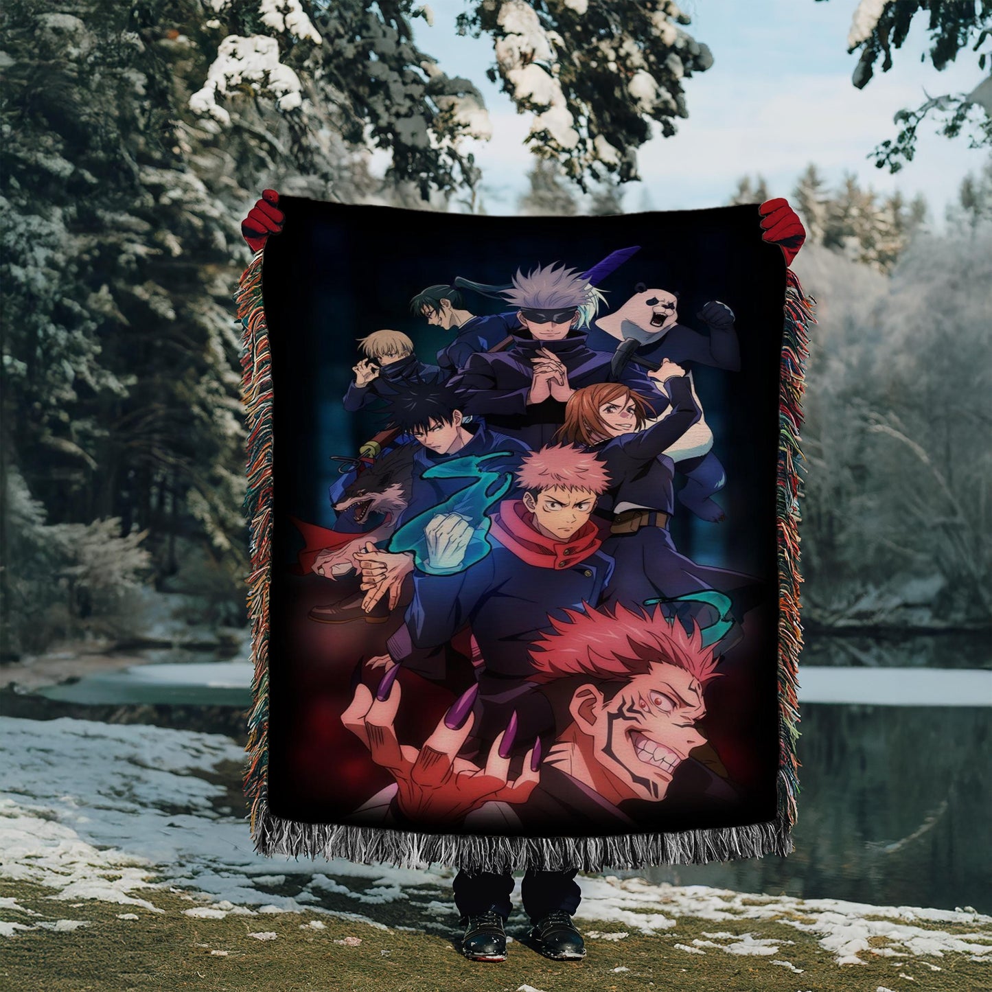 Jujutsu Kaisen Heavy Woven Blanket | Anime Blanket