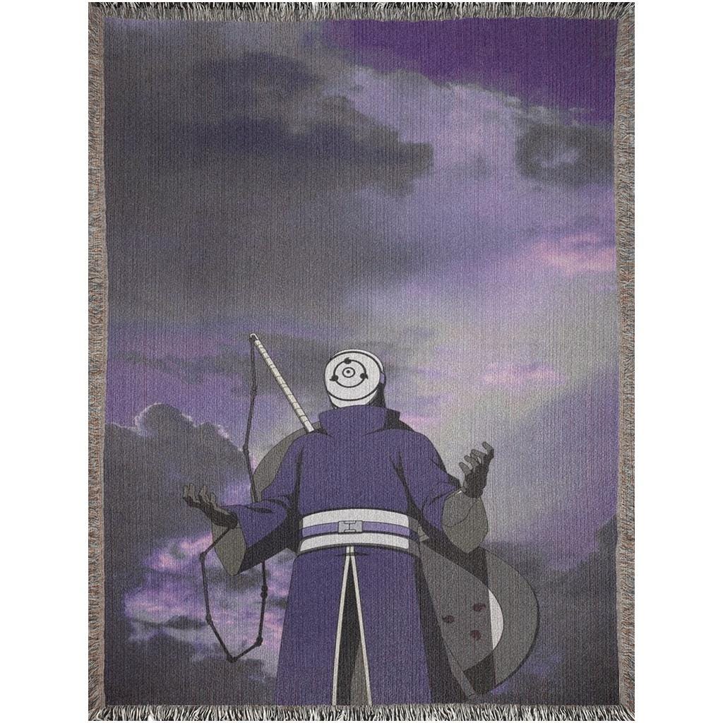 Obito Uchiha Heavy Woven Blanket | Obito Woven Tapestry | Anime Blanket