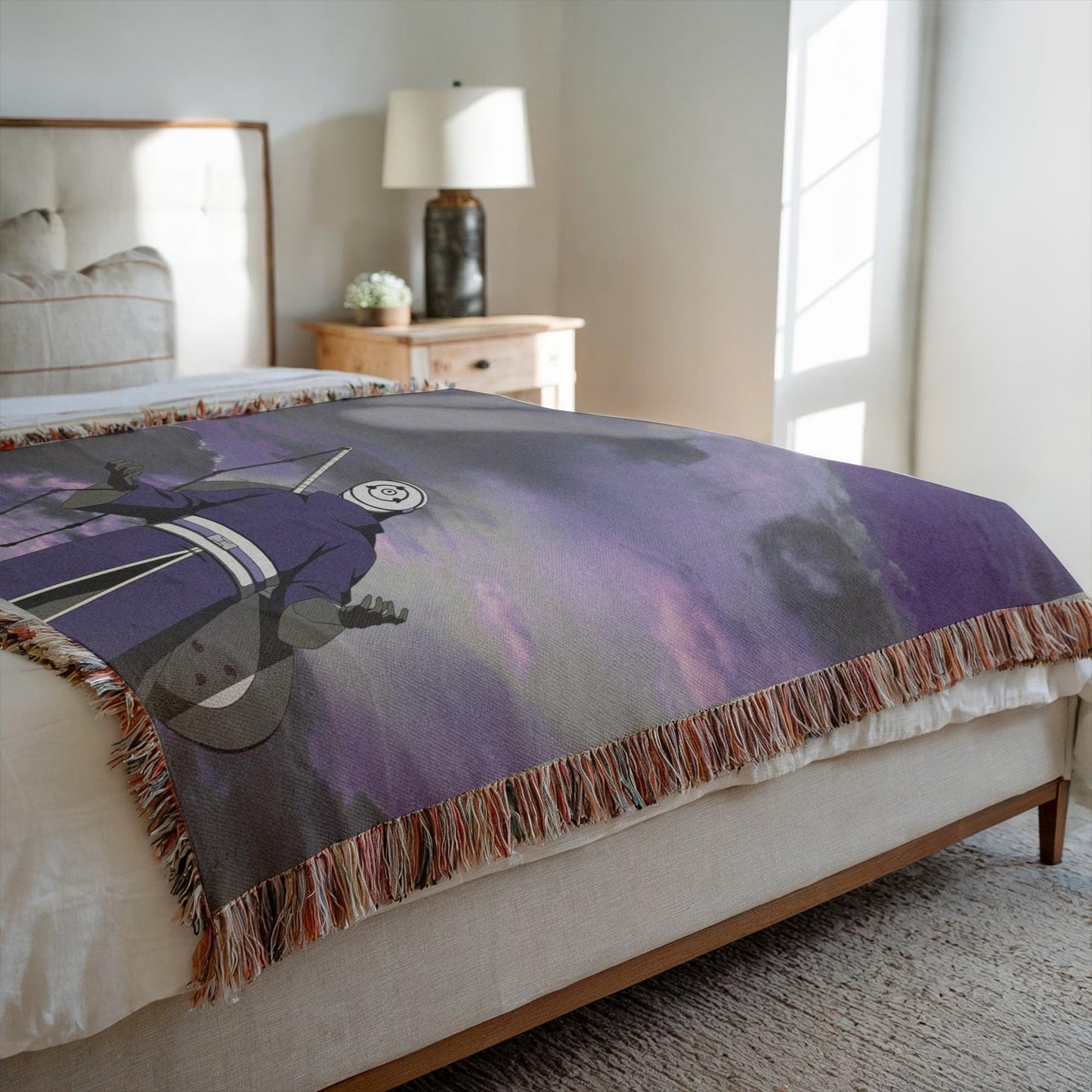 Obito Uchiha Heavy Woven Blanket | Obito Woven Tapestry | Anime Blanket
