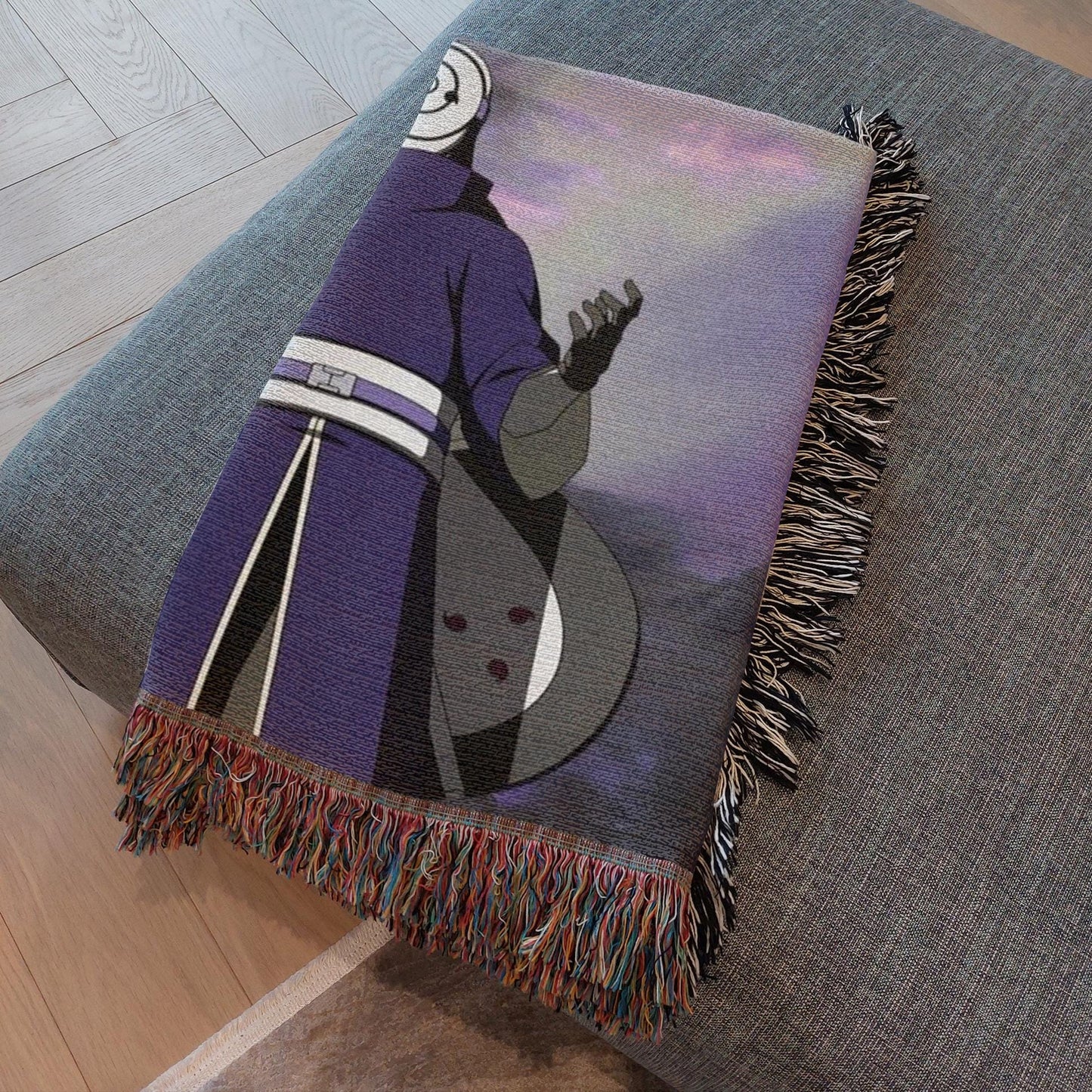Obito Uchiha Heavy Woven Blanket | Obito Woven Tapestry | Anime Blanket