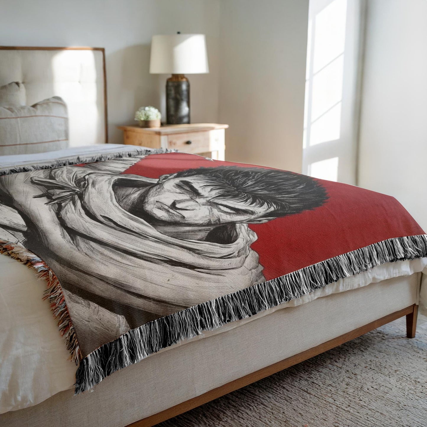 Guts Woven Blanket | Guts Woven Tapestry | Anime Blanket