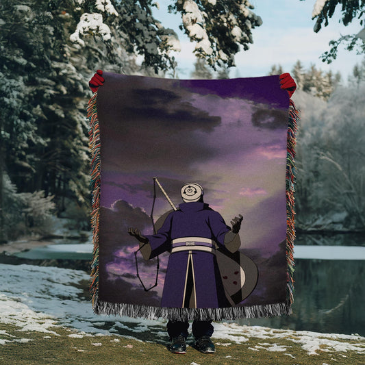 Obito Uchiha Heavy Woven Blanket | Obito Woven Tapestry | Anime Blanket